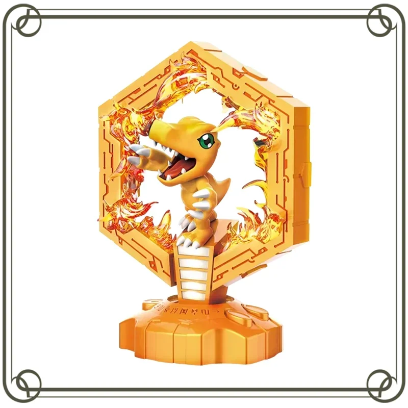 

Digimon Night Light Agumon Gabumon Mini Figure Bedside lamp Kids toy Ornaments Christmas gift