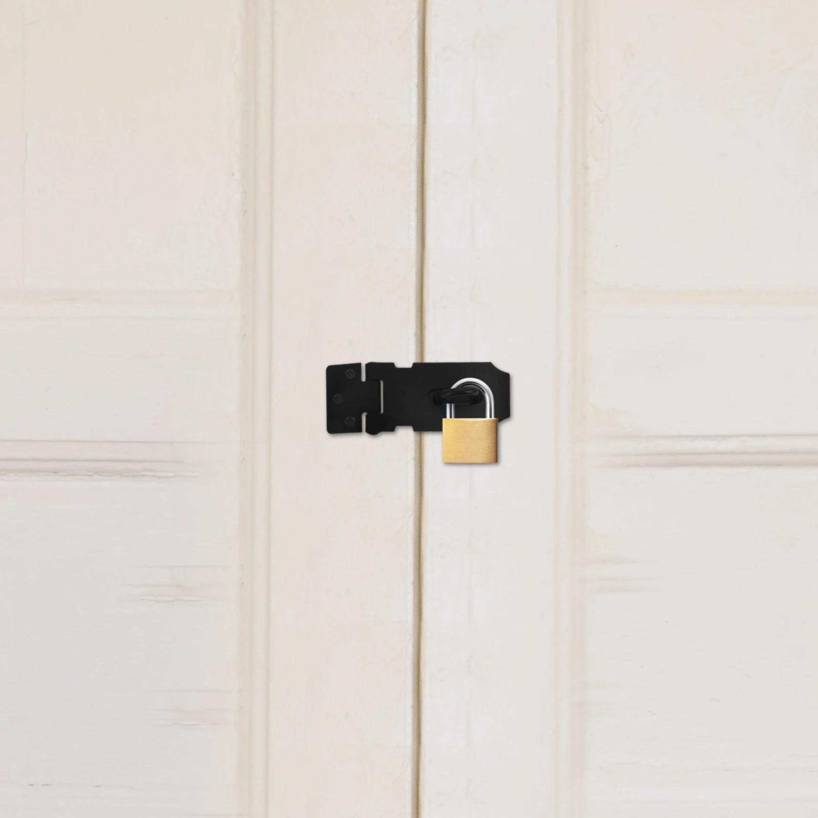

2 Sets Indoor and Window Accessories Lock Clasp Hasp Latch Stainless Steel Metal Latches