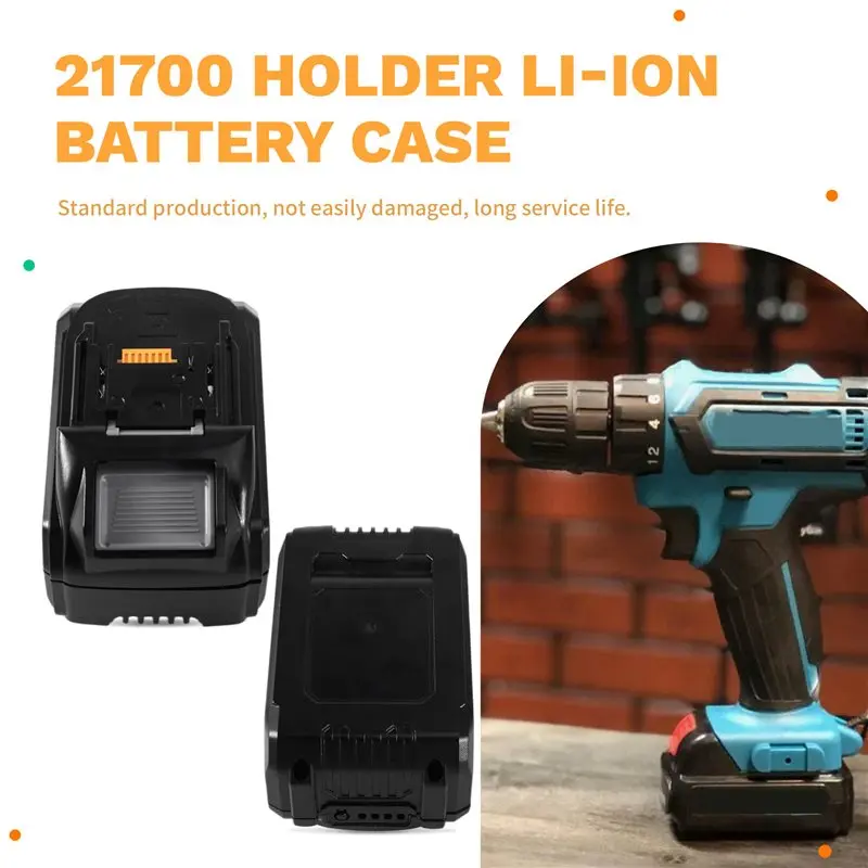 ABQU Li- Battery Case for 10x21700 with Charging Protection Board & Balancing, 21V 10S Power Tools Case for Battery