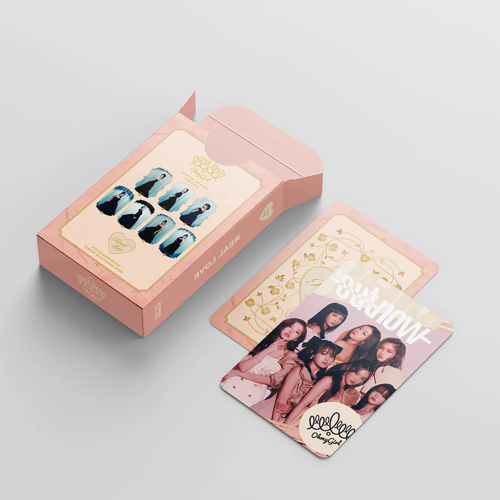 55pcs/set Kpop OH MY GIRL Lomo Cards Photo Album REAL LOVE Photocards OH MY GIRL BEST  HD Photo Fans Collection Gift Box Cards