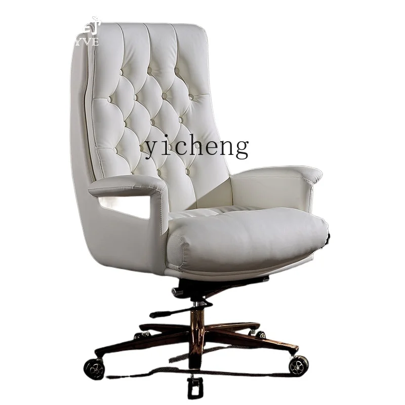 TQH leather home modern simple computer chair office swivel chair president business cowhide class chair