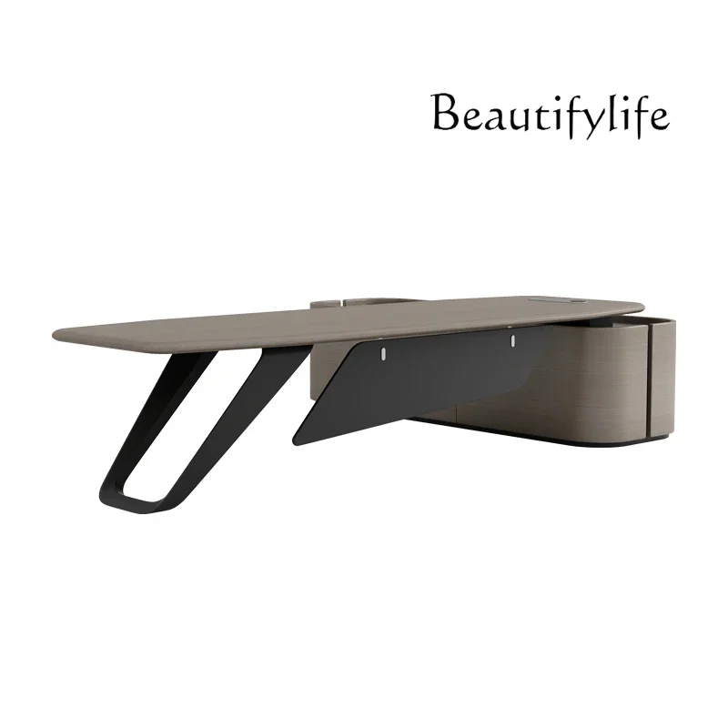 

Creative boss table President table Simple modern high-end desk Office atmosphere Single desk