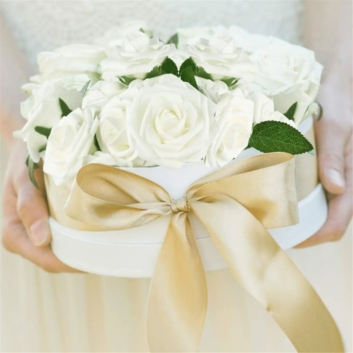 Home Tool 1set/50pcs Artificial Rose, Foam Rose, Imitation Rose, Wedding Bouquet DIY Decoration