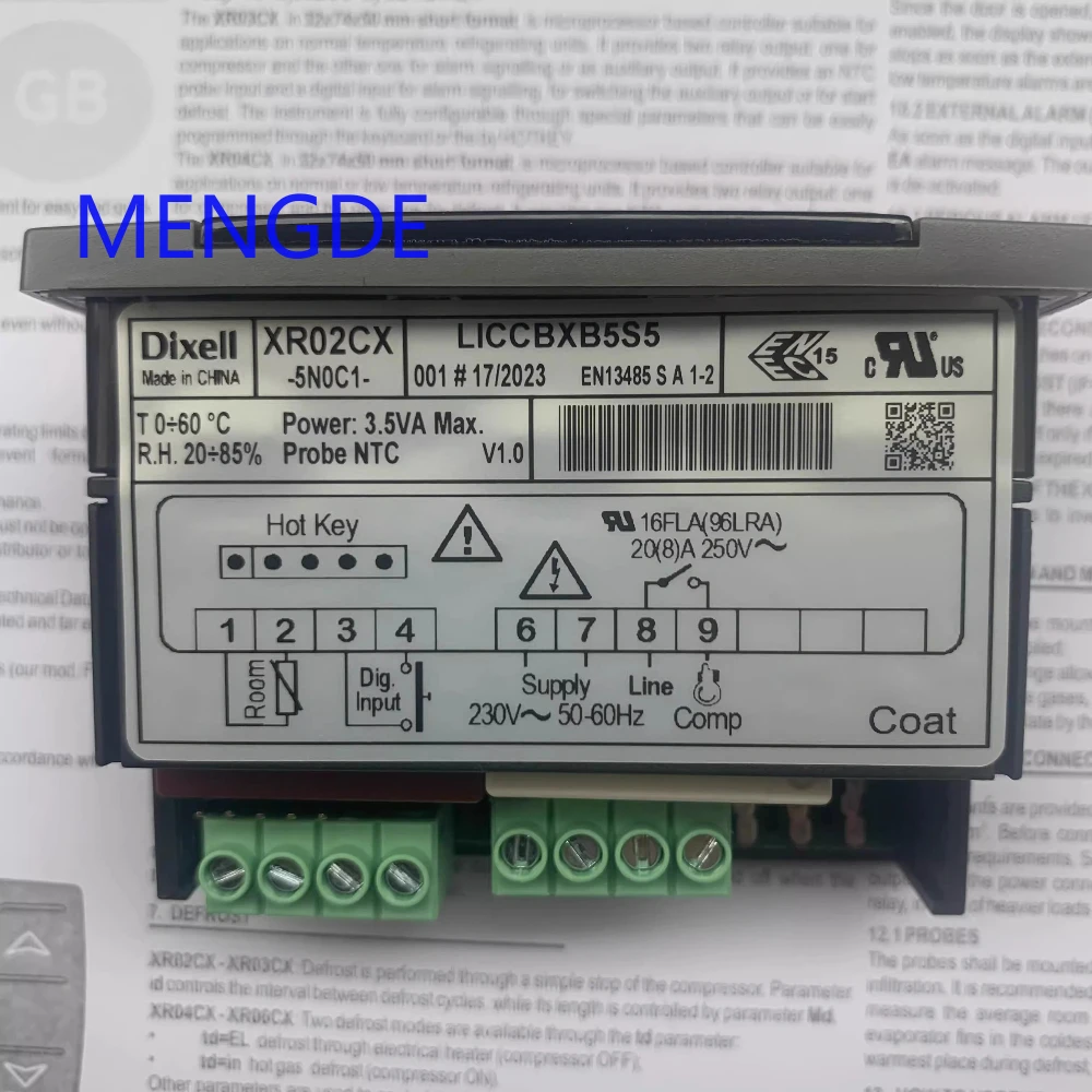 Picture 4: XR02CX-5R0C1 Dixell Temperature Controller XR02CX Dual Probe with Two Sensor