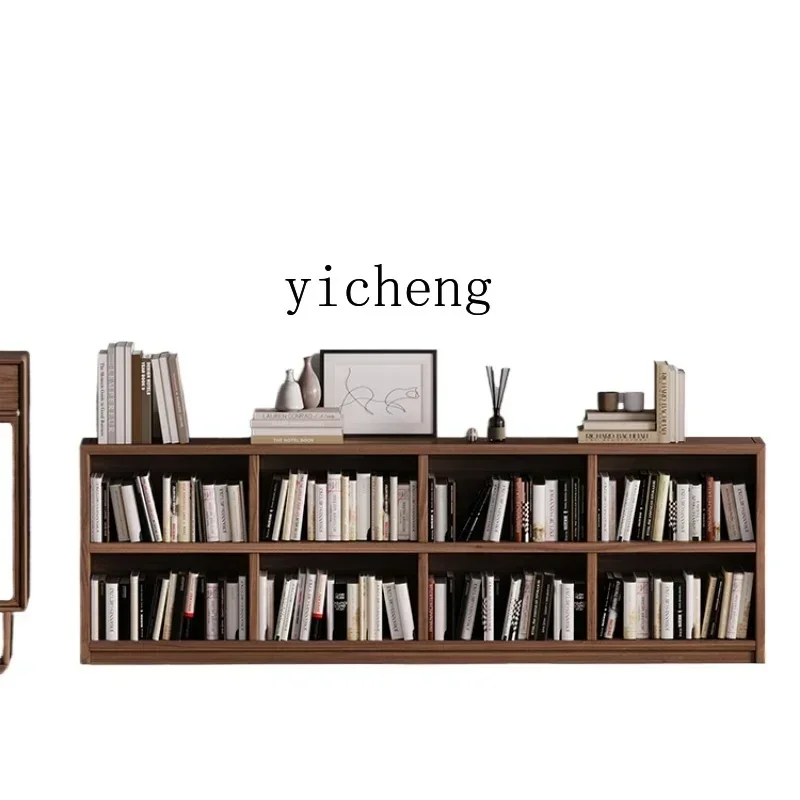 Solid Wood Grid TV Cabinet Storage Locker Living Room Home Installation-free Modularization