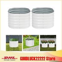 Raised Garden Beds with Gloves & Rubber Strips Set Ample Planting Space Open Design for Gardens, Courtyards, Balconies, Decks