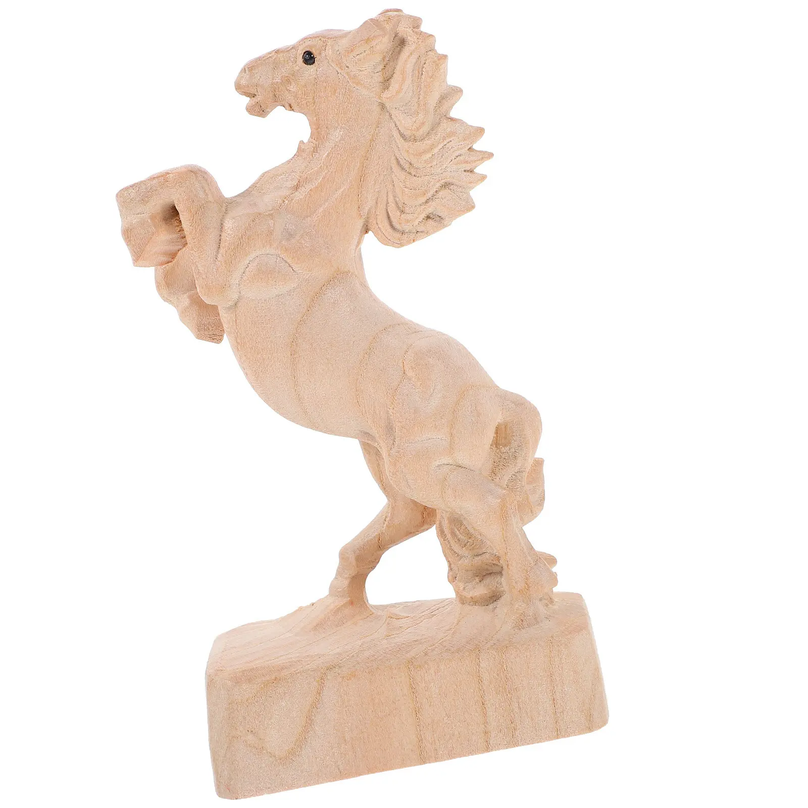 

Деревянная статуэтка лошади ручной работы: настольное украшение для дома и офиса, декоративная фигурка животного в скандинавском стиле
