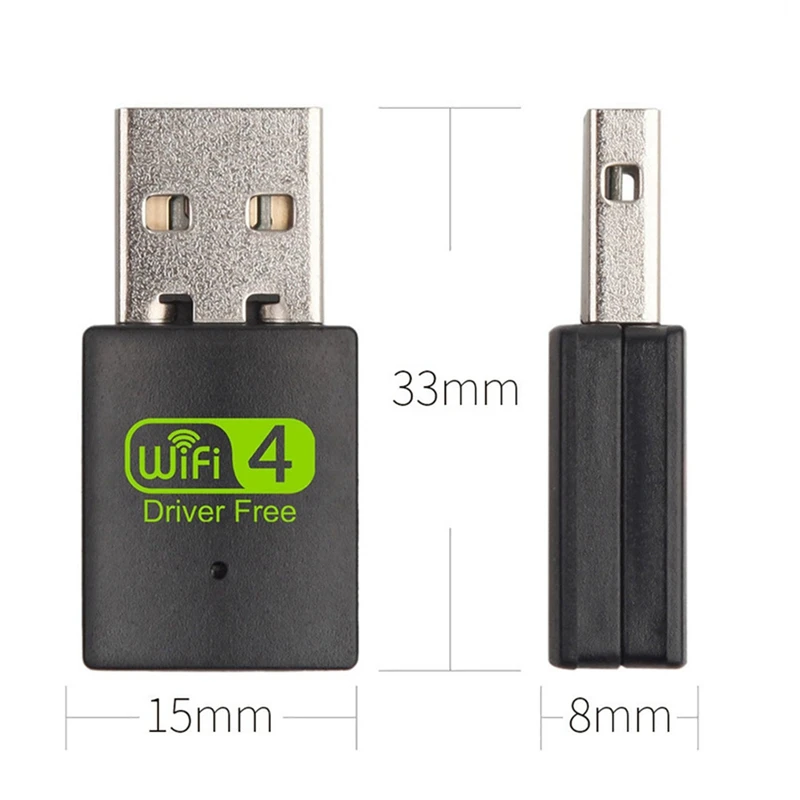 Adattatore Wifi 300Mbps Driver gratuito ricevitore Wireless scheda di rete trasmettitore Wifi Wireless USB Mini ricevitore di segnale