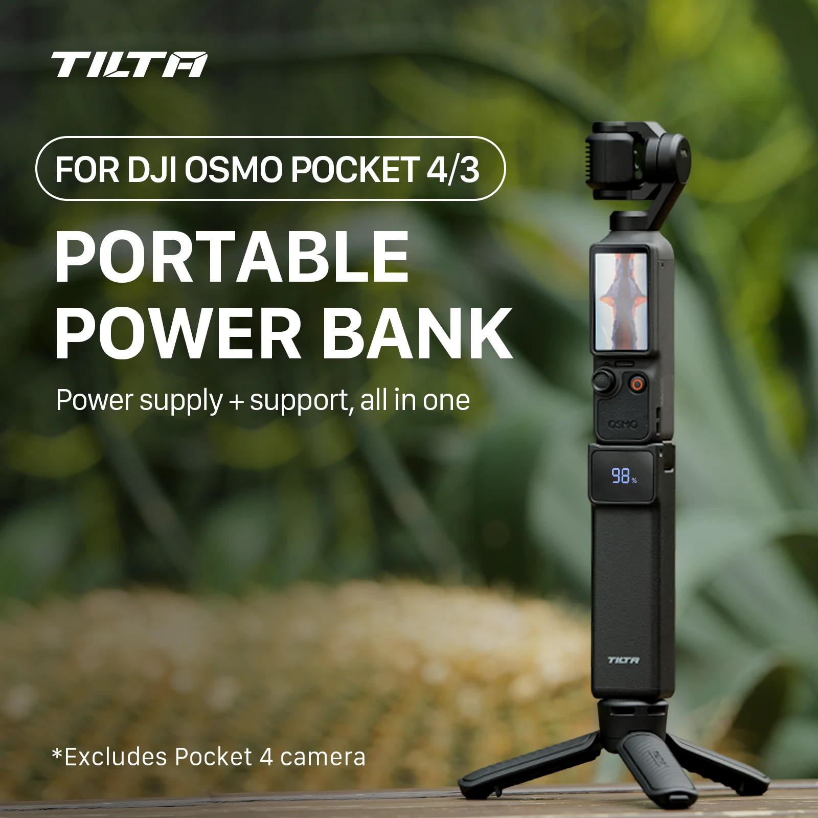 

Портативное зарядное устройство TILTA для DJI Osmo Pocket 4, внешний аккумулятор для Pocket 3 Mini, зарядное устройство для путешествий, аксессуары для камеры