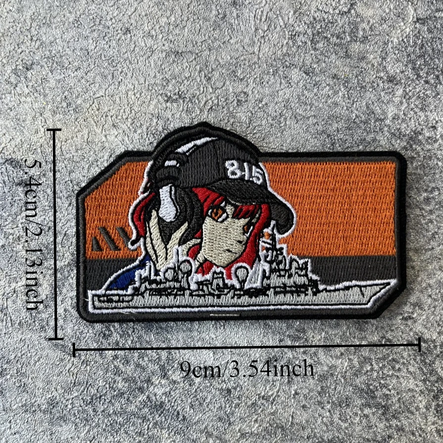 Elektronisch verkenningsschip geborduurde haaklus voor kleding tactische moreel badge patches militaire leger rugzak sticker