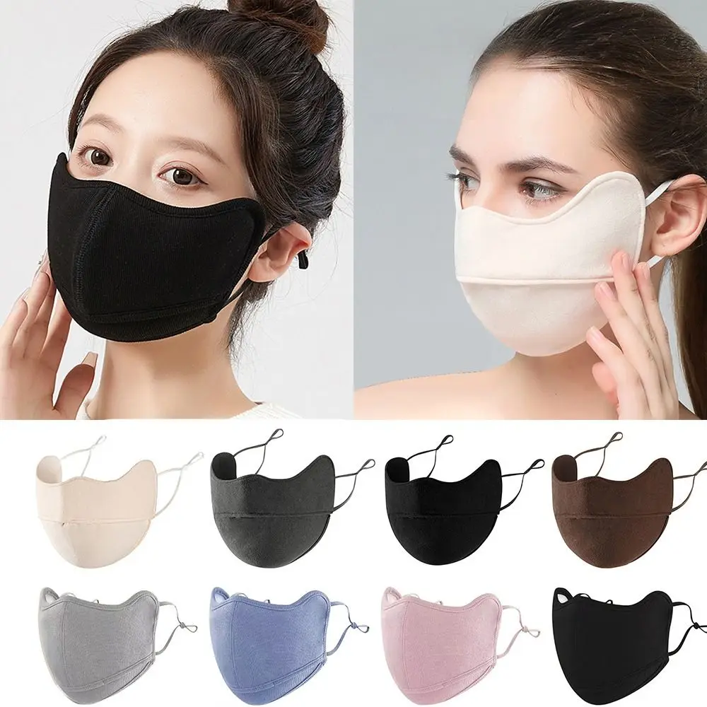 New Breathable Warm Masks Derong Material Cold-proof Reusable Face Mask Windproof Skin-friendly Mouth Cover for Cycling