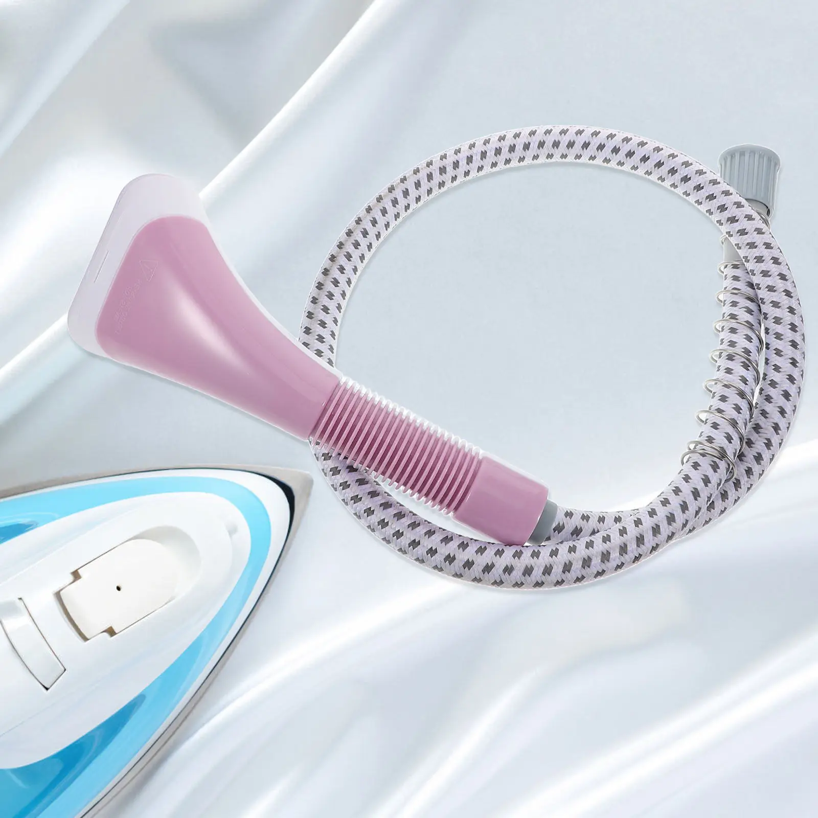 

Universal Steam Hose Replacement Garment Steamer Plastic Tube Brush Attachment Adjustable Length Steam Supply Clothes Steamer