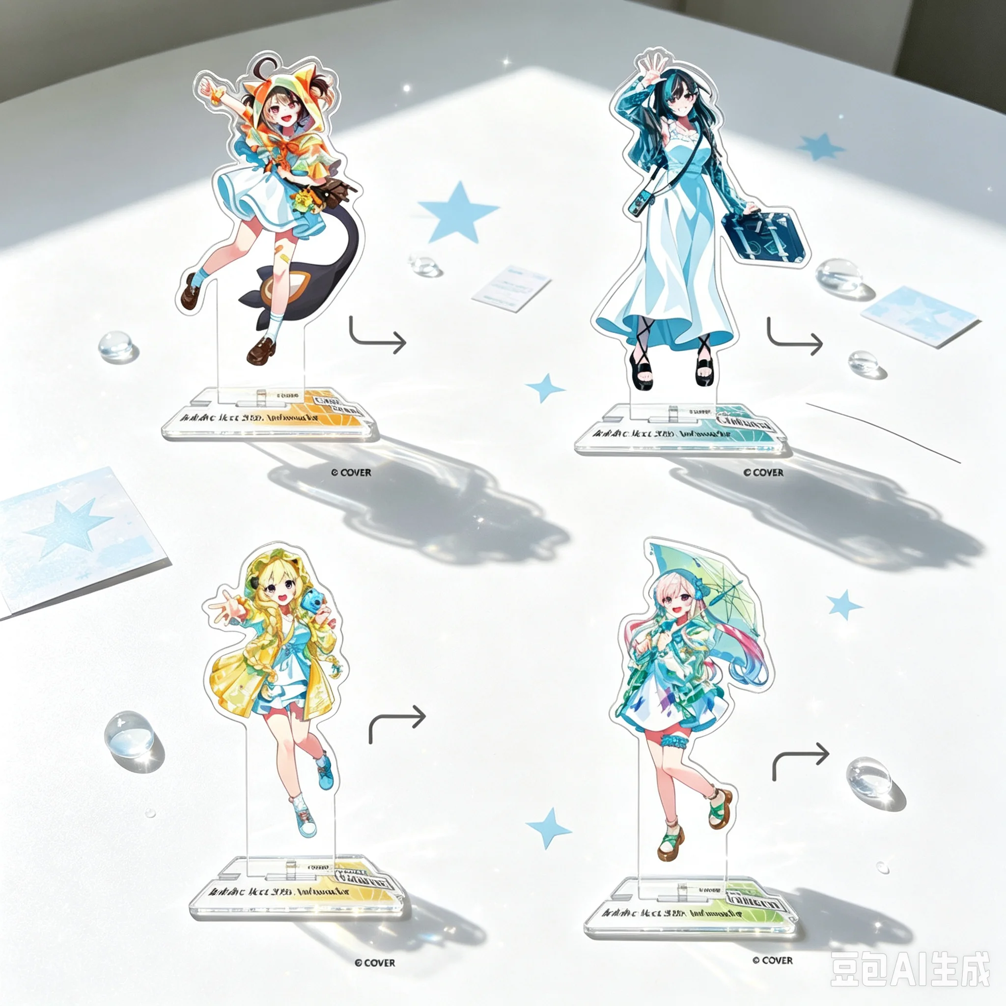 Hot Anime Hololive Model Action Figure Peripheral Collection Acrylic Stand Model Bookshelf Decoration Decorations Gifts Keychain