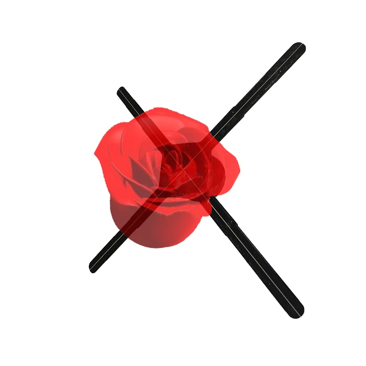

2025 new 3D Led Fan 56CM Hologram Advertising Holographic Display Hologram Fan 3D for Restaurant 4 Blades HD Holographic