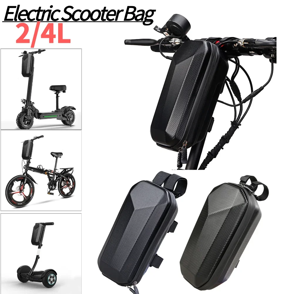 

Сумка с ручкой для электрического скутера 2/4L, водонепроницаемый жесткий чехол, передняя сумка для скейтборда