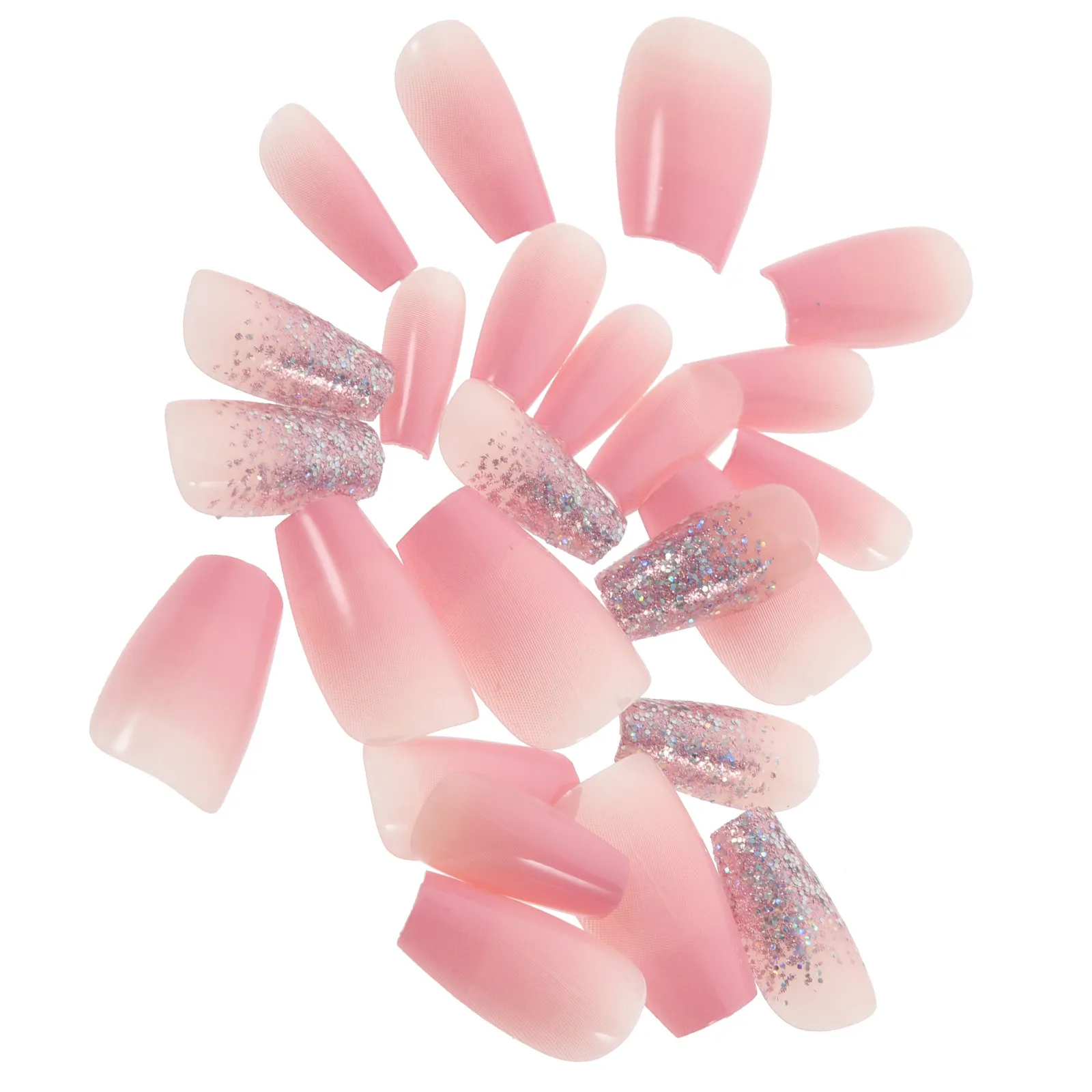 24 Stück Aufklebbare Künstliche Nägel für Frauen Leichte Falsche Nägel für DIY Nagelkunst Hochzeit Geburtstag Halloween Abschlussball