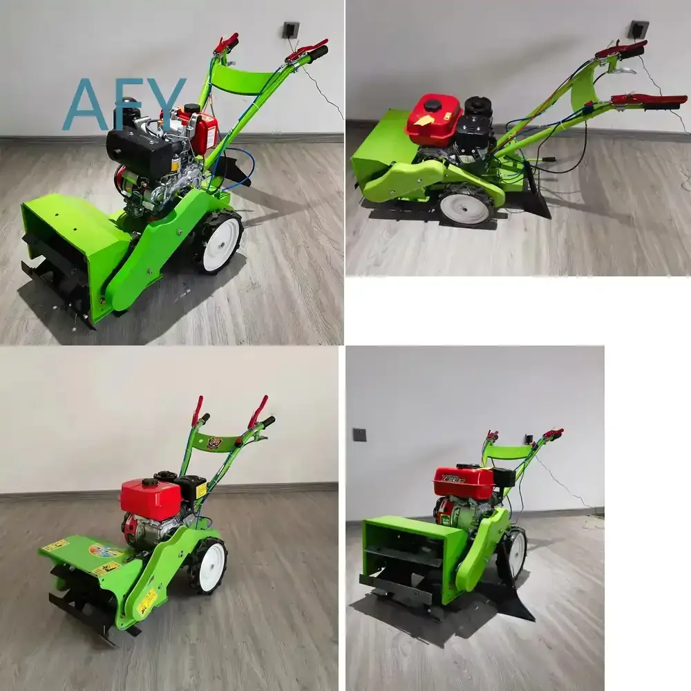 Light Hand-push Weeding Loose Soil Ditching Machine Rotary Cultivator Power Tiller for 170 Tiler Cultivator garden tiller