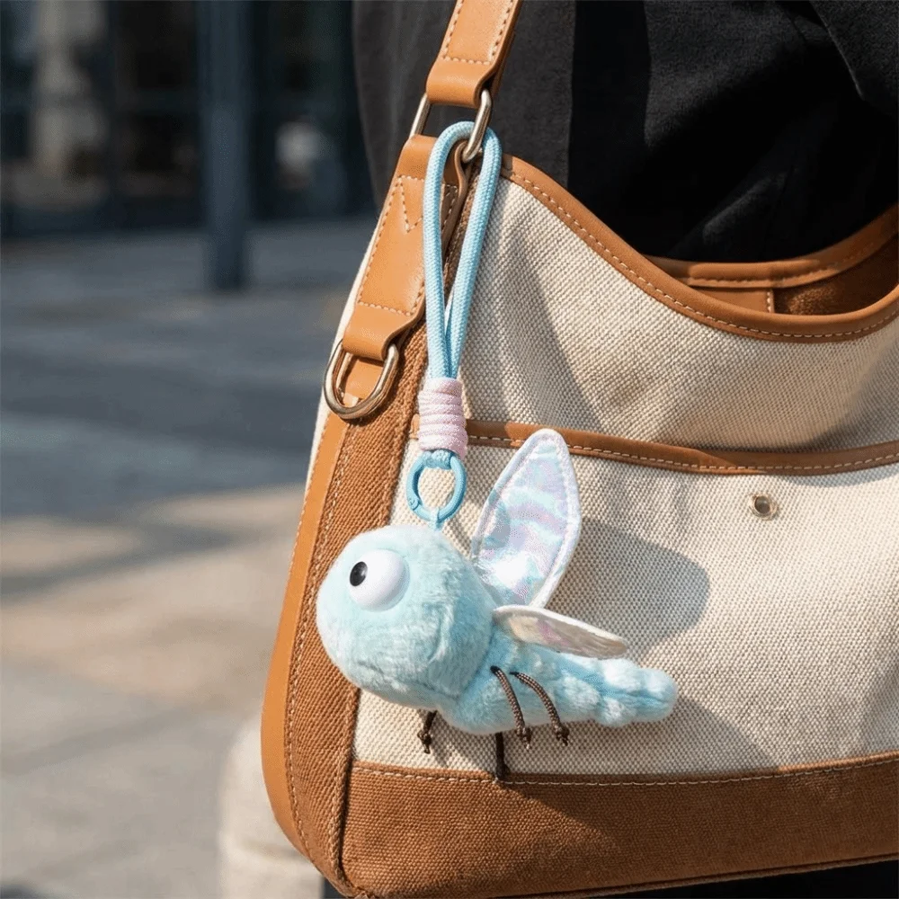 Small Pendant Plush Backpack Charm Firefly Funny Design Insect Series Keychain Fragrant Mosquito Stuffed Animal Pendant