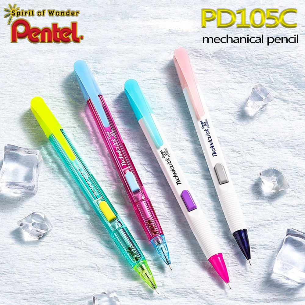 

Japan Pentel PD105T Side Pressed Mechanical Pencil 0.5/0.7 Mechanical Pencil School Acsesories Back To School kawaii stationery