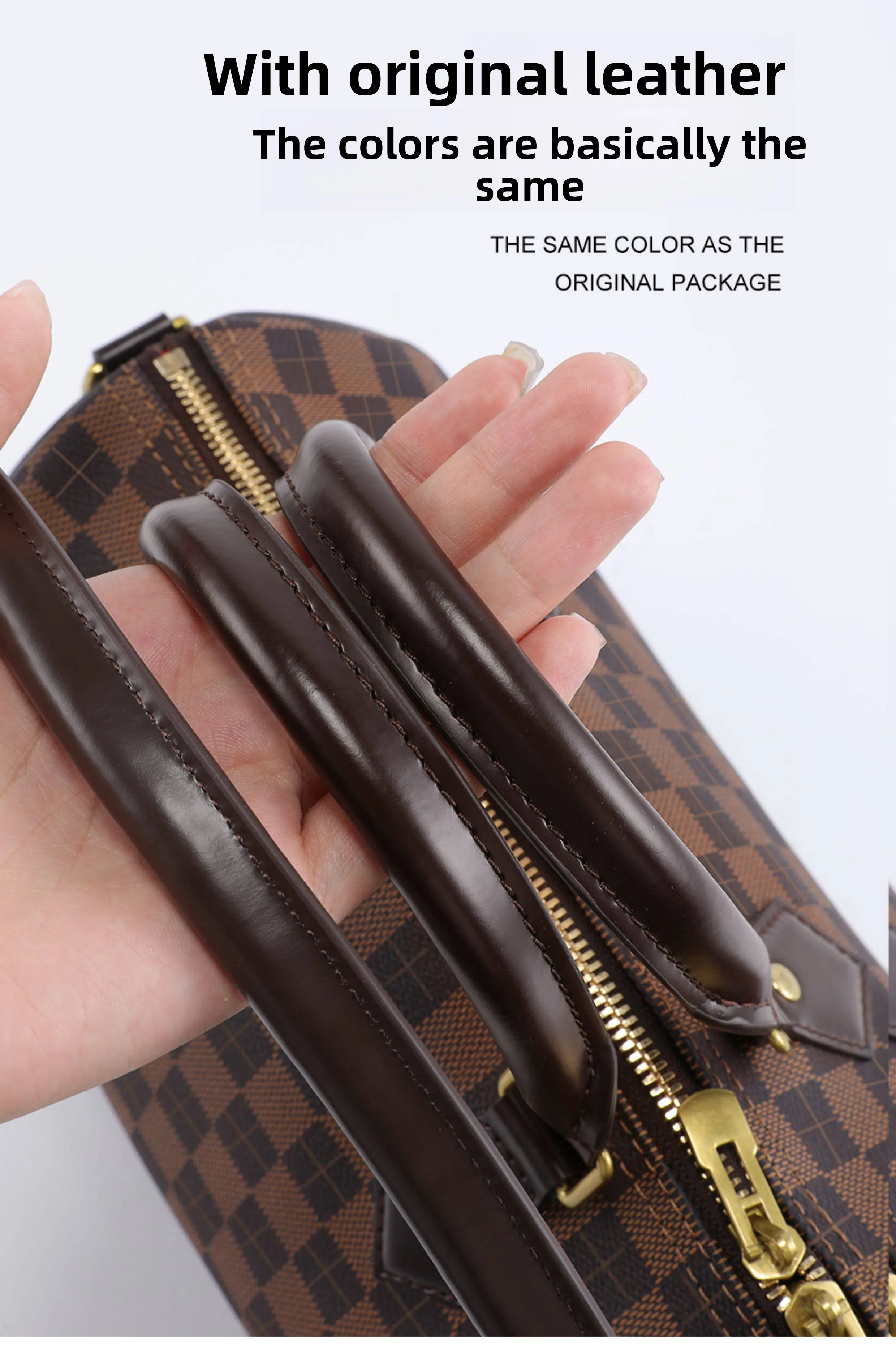 Genuine Vachetta Leather Bag Strap for LV Speedy 20 25 30 Shoulder Straps Long Bags Belts Replacement Bag Accessories