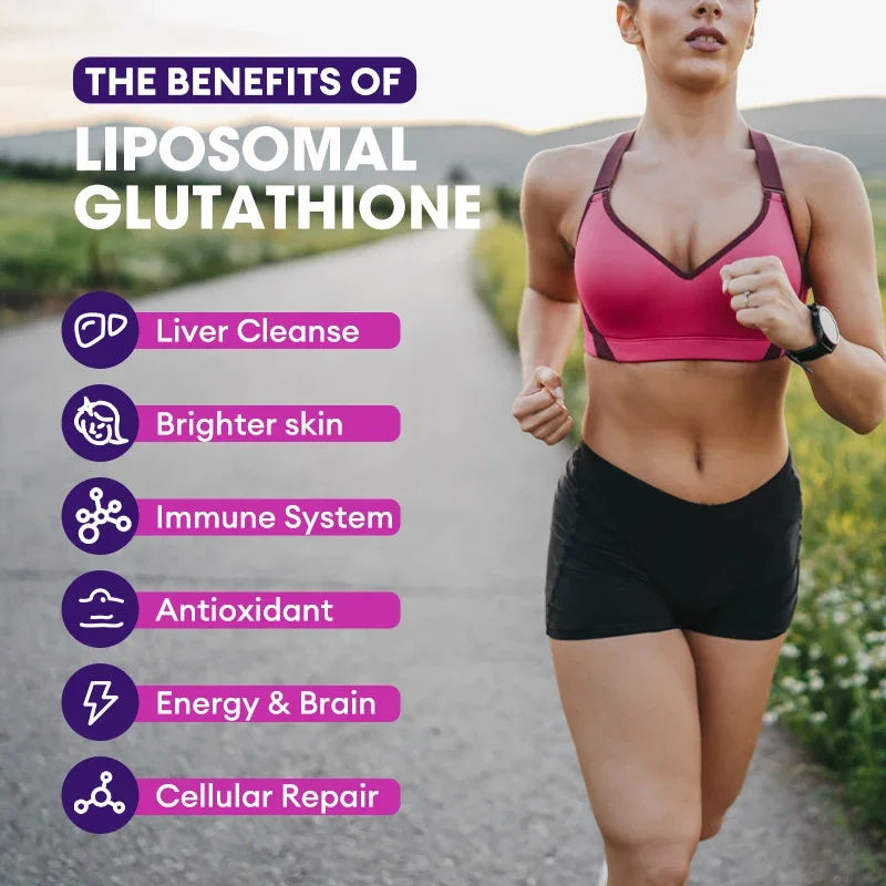 Glutathione Protein Capsules Active Reduced Form Glutathione - Antioxidant, Detox & Cleanse, Immune Health Support Glutathione