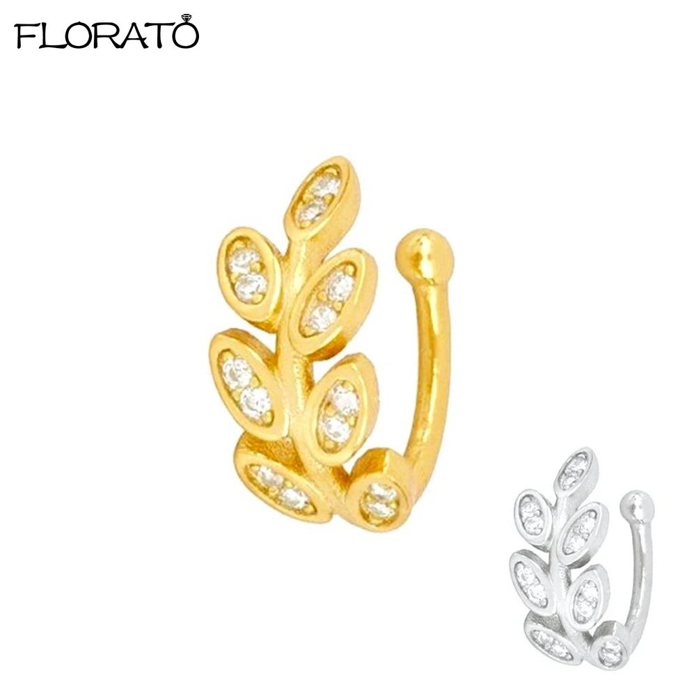 2025 جديد الذهب اللون يترك أقراط مشبكية للنساء الرجال الإبداعية بسيطة C الأذن الكفة غير ثقب الأذن قرط كبس الاتجاه مجوهرات هدية #1