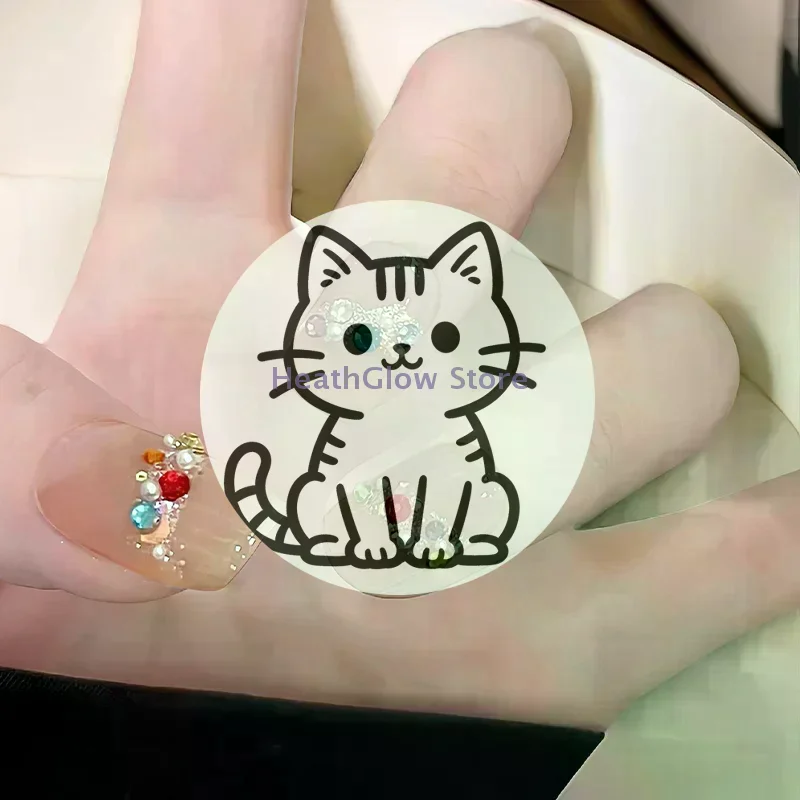 모조 라인스톤 반투명 네일 스티커 장식용 네일 팁 및 젬스톤 네일 아트