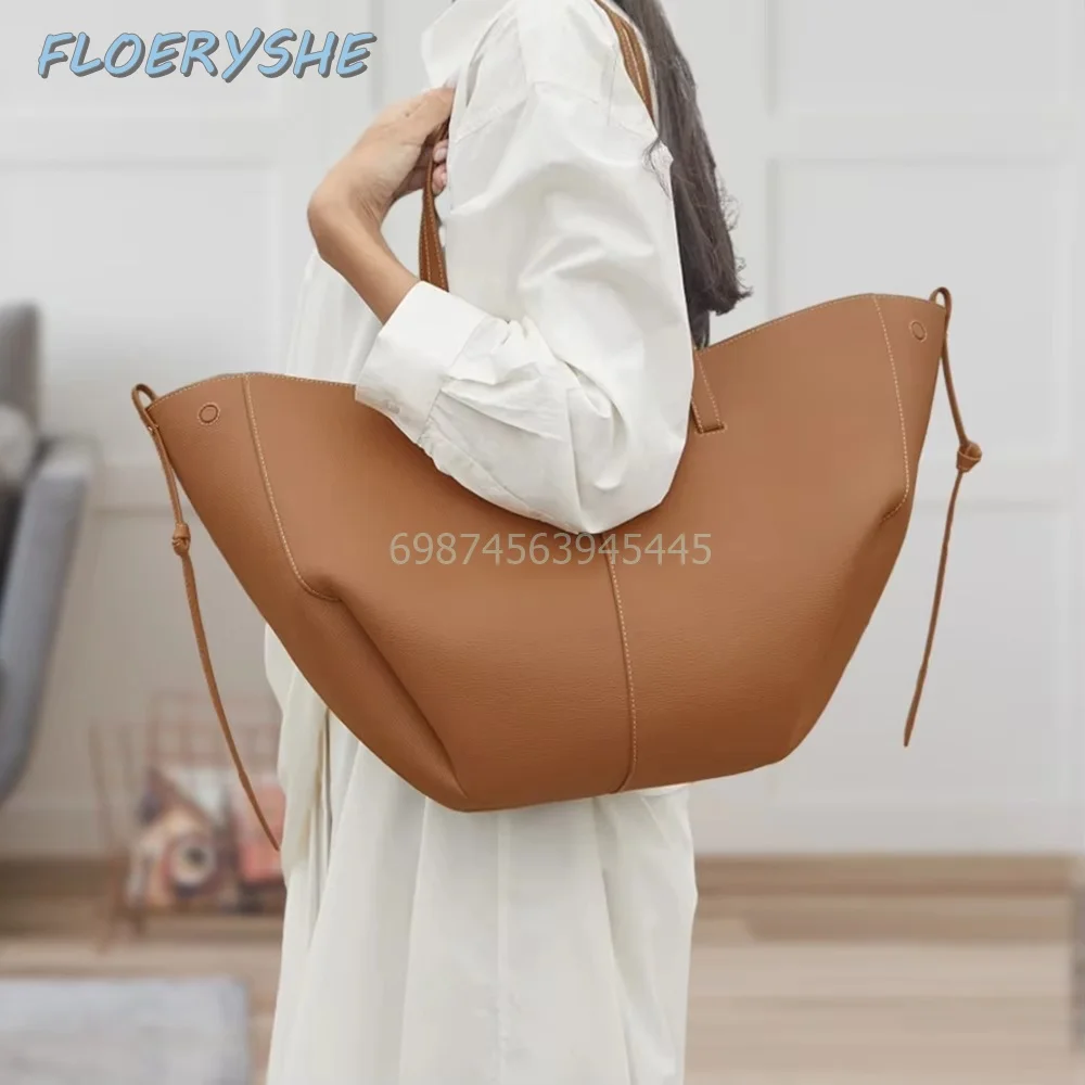 Luxury Brand Simplicity Handbag Large Capacity Tote Bag for Women PU Leather Shoulder Bag Design Shopping Handle Bag 2024 New