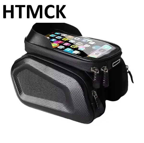 자전거 가방 자전거 상단 프레임 가방 터치스크린 폰 홀더 케이스 수납 MTB 로드 바이크 가방 사이클링 액세서리 및 부품