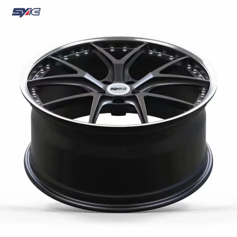 SYAC 2-piece Multiple Spoke 18-22 Inch Customization Factory Direct Sales Monoblock Forging Aluminium Alloy Wheels/hubs/rims