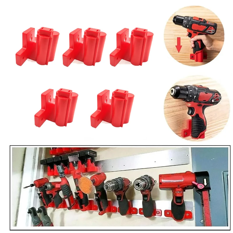 For Milwaukee 12V Battery Machine Storage Holder  Tool Mount Hanger Shelf Stand For 12V Electric Agrinder Drill Power Tools