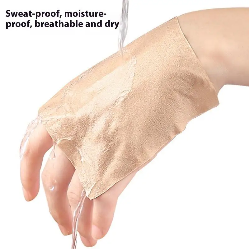 2/4 قطعة مربع مكافحة الاحتكاك الفخذ الشريط غير مرئية الفخذ التصحيح امتصاص العرق مكافحة الغضب الفخذ وسادة ملصق الإغاثة آلام الجسم #4