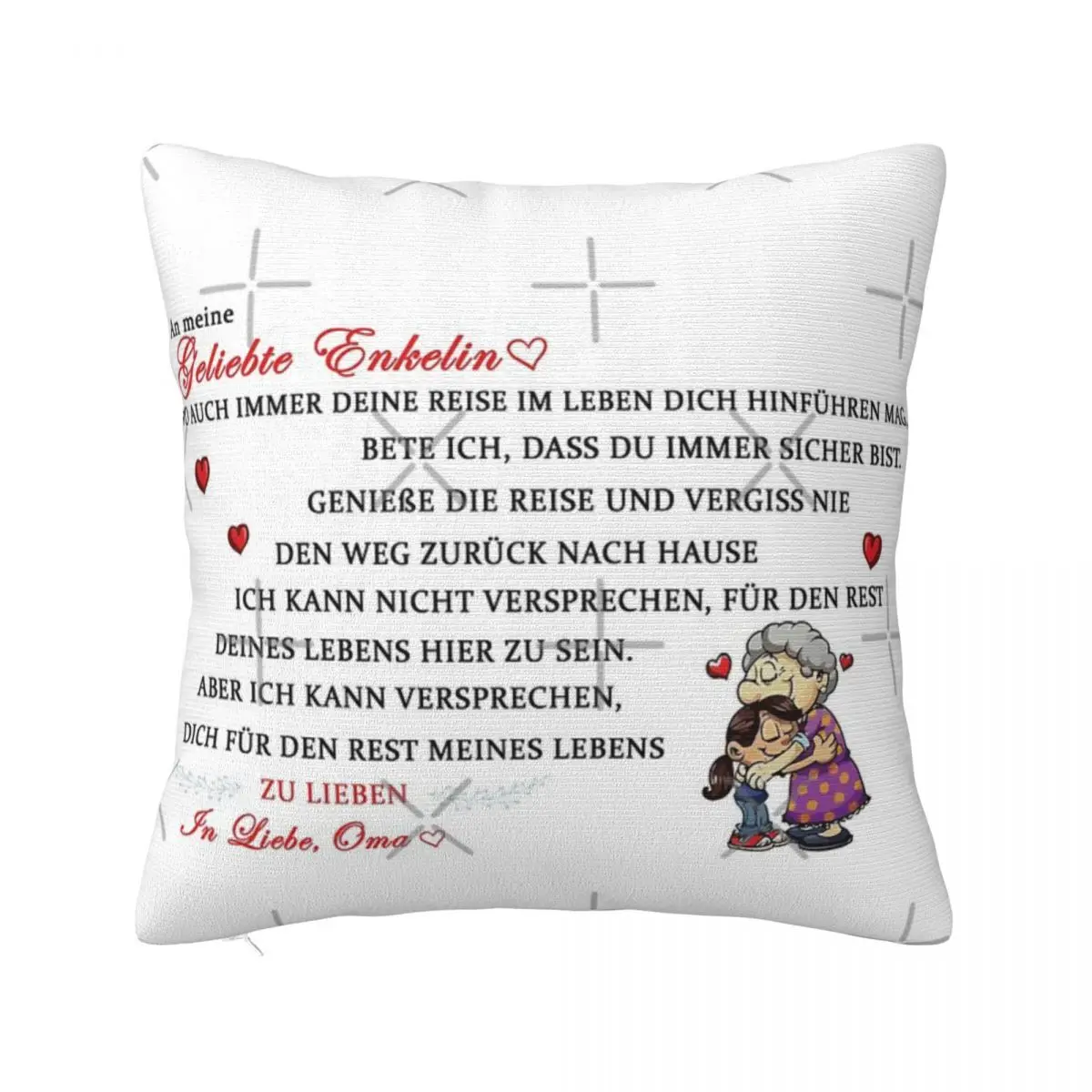 

Gift For The Beloved Granddaughter Pillowcases Home Decor Items 45X45 Cushions Cover Pillow Case Pillow Cover