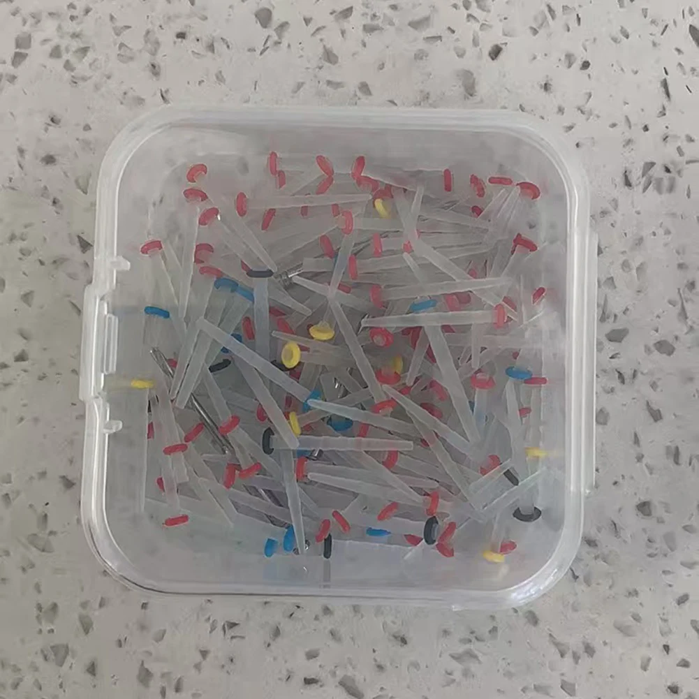 100 قطعة/صندوق ألياف الأسنان المشاركات المسمار الكوارتز الزجاج آخر 1.2/1.4/1.6/1.8 مللي متر استعادة الأسنان إصلاح الأسنان مركب الترابط كومة #6