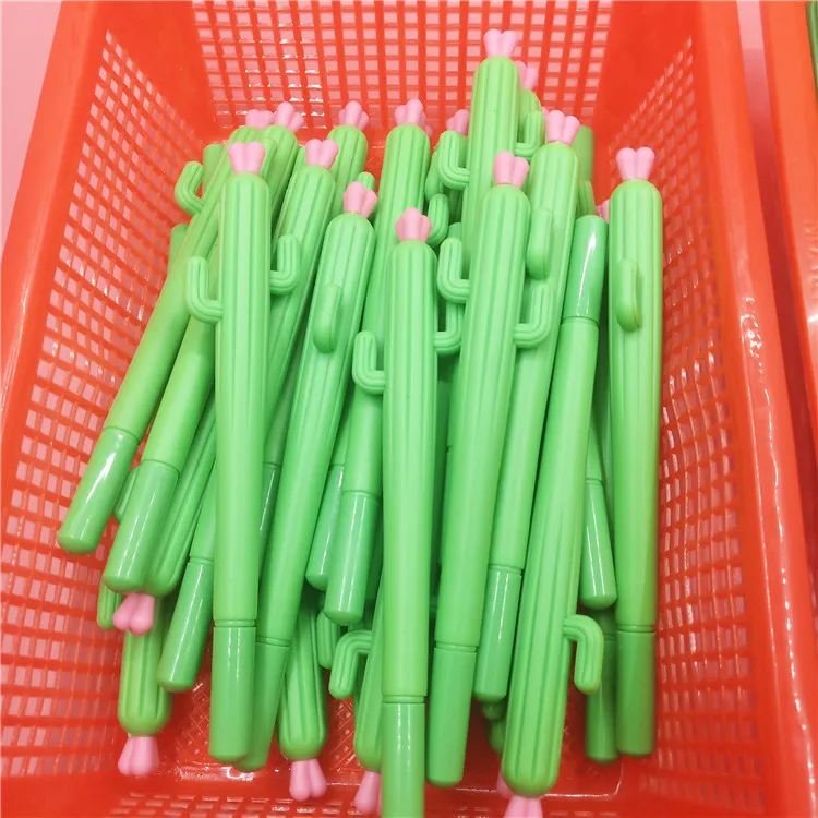 

Wholesale Creative Cactus Plant Black Signature Pen Office Fountain Pen Student Stationery Test Gel Vegetable Radish