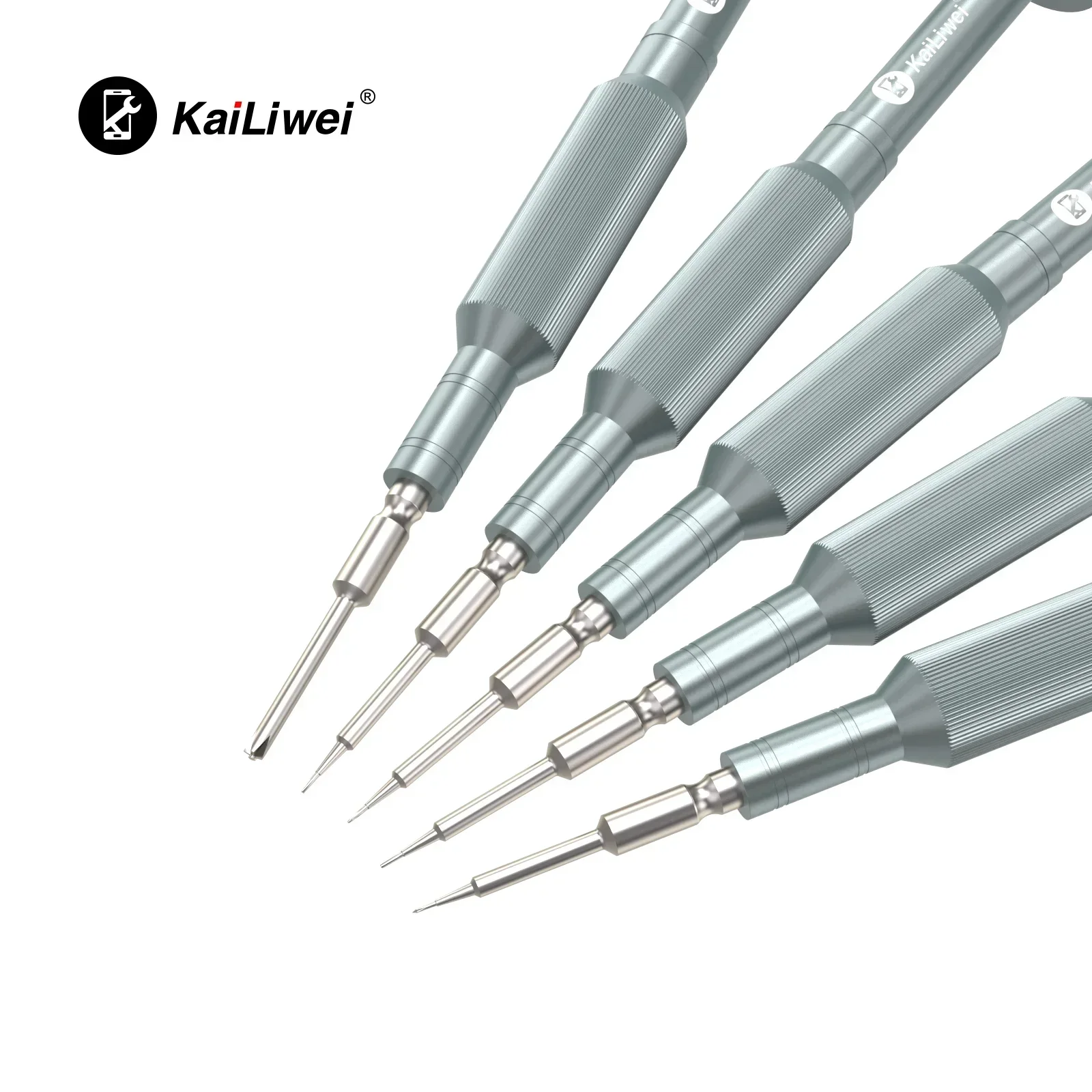 Kailiwei 043 chave de fenda de alta precisão t2 y0.6 reparo do telefone móvel alça antiderrapante ferramenta de desmontagem de liga de alumínio antiferrugem