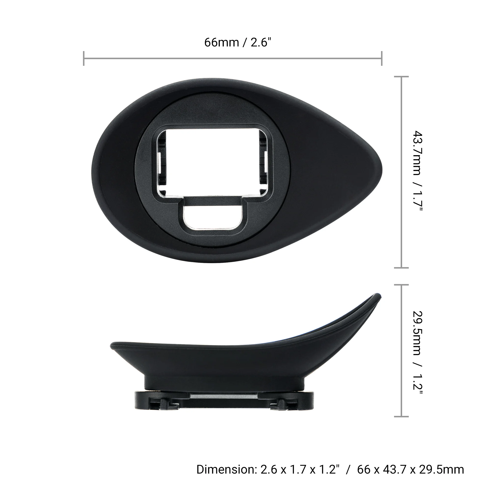 JJC Camera Eyecup Viewfinder Eyepiece Eye Cup for Sony A7M4 A7 IV A7IV A7SIII A7S III A7SM3 A1 Replaces Sony FDA-EP19 Eye cup