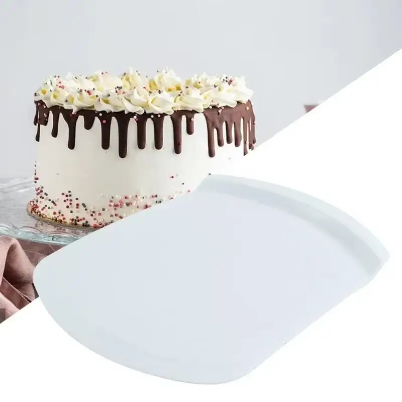 1 قطع 31 سنتيمتر كعكة كبيرة رافع ملعقة البلاستيك البيتزا رافع مربع مستدير كعكة نقل حامل صينية المعجنات أداة أدوات المائدة في الهواء الطلق #5