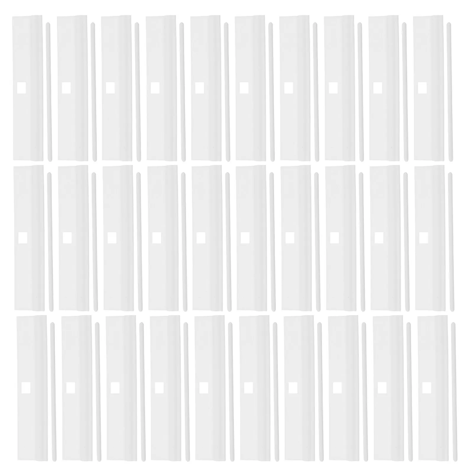 Vertical Blind Repair Tabs 50Pcs High Strength Plastic Fixer Clips for 89mm Replacement Slats