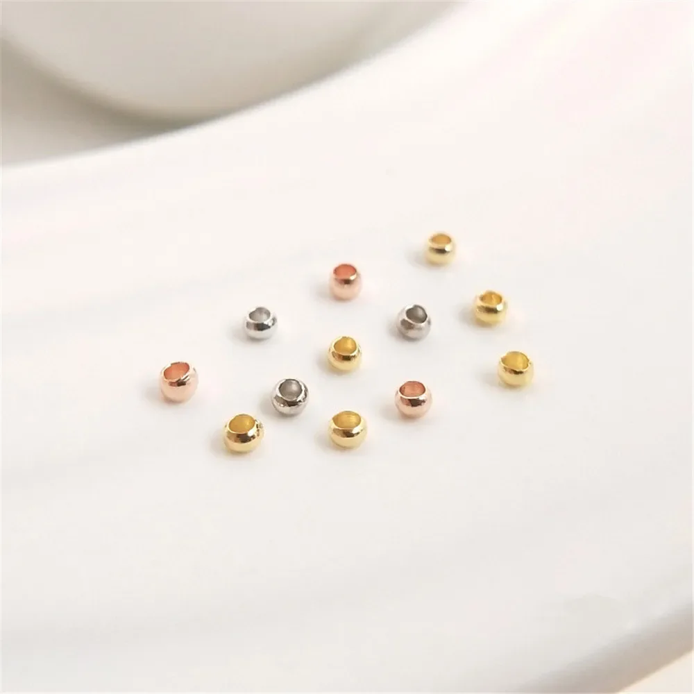 

Real 18K Gold Plated Positioning beads DIY handmade accessories materials ending fixed buckle clip buckle bead