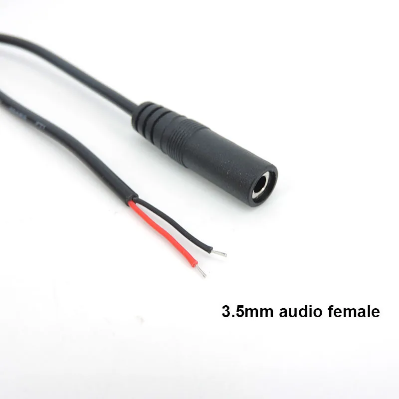 1/2/5pcs 1M 3.5mm mono Audio 2 pin Core Male Female jack Extension Cable cord connector diy repair 3.5 wires diy