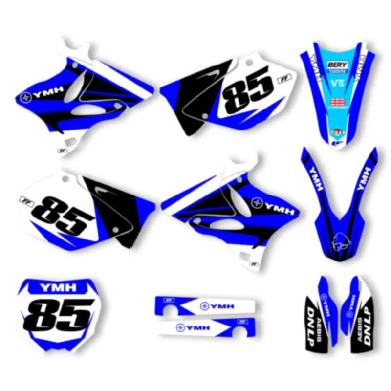 

SPACE Custom Motorcycle Graphics Background Decal for YAMAHA YZ125 250 2002 2003 2004 2005 2006 2007 2008-2014Stickers Kits 020