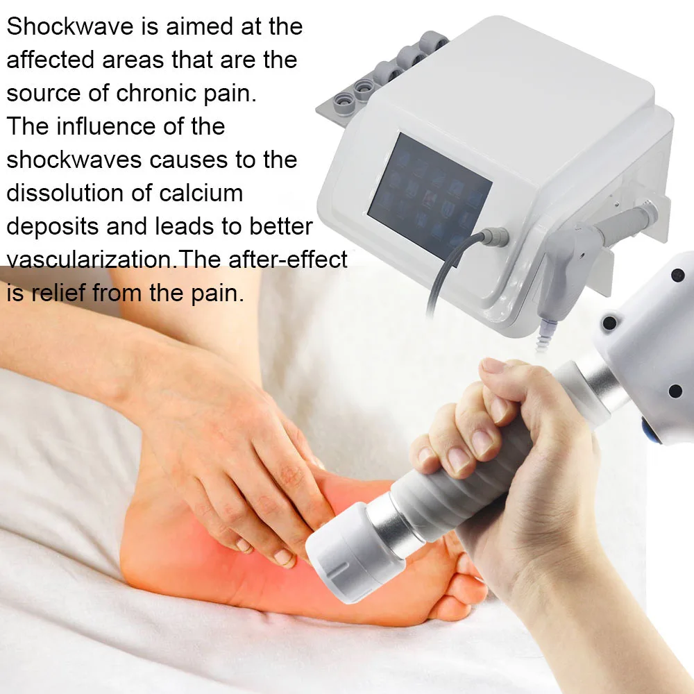 New 12Bar Pneumatic Shockwave Therapy Machine Shock Wave Health Care Physiotherapy Relaxation Muscle Back And Neck Massager