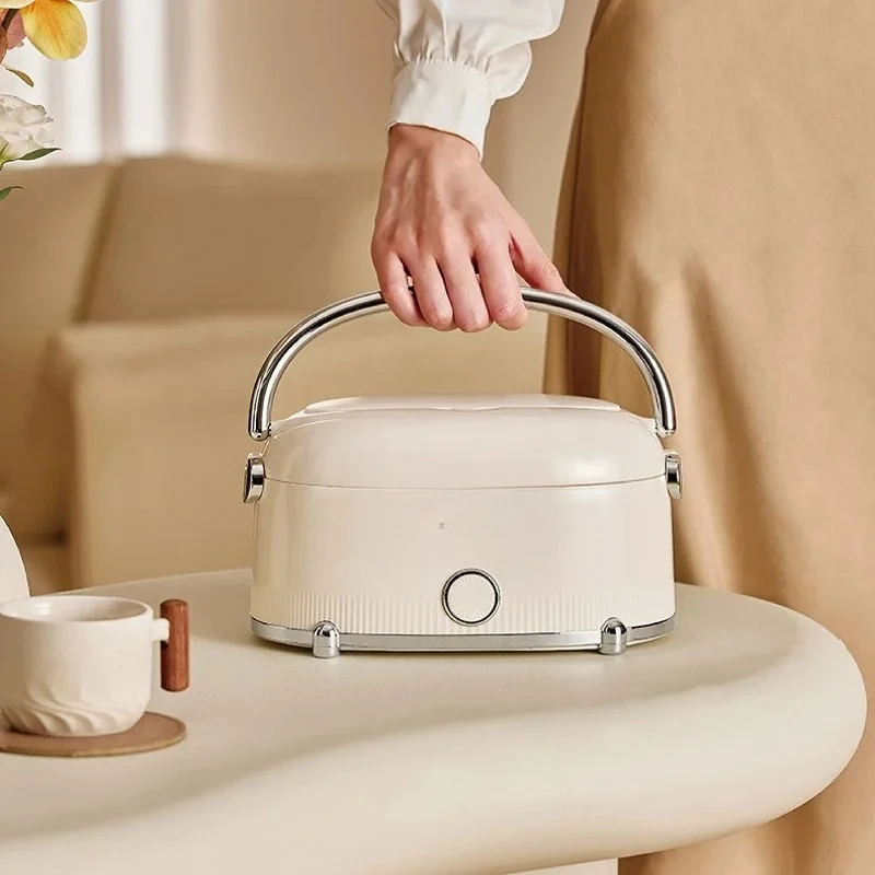 

1.2L Electric Lunch Box Portable Water-free Thermal Insulation Lunch Box Office 304 Stainless Steel Rapid Heating Food Heater