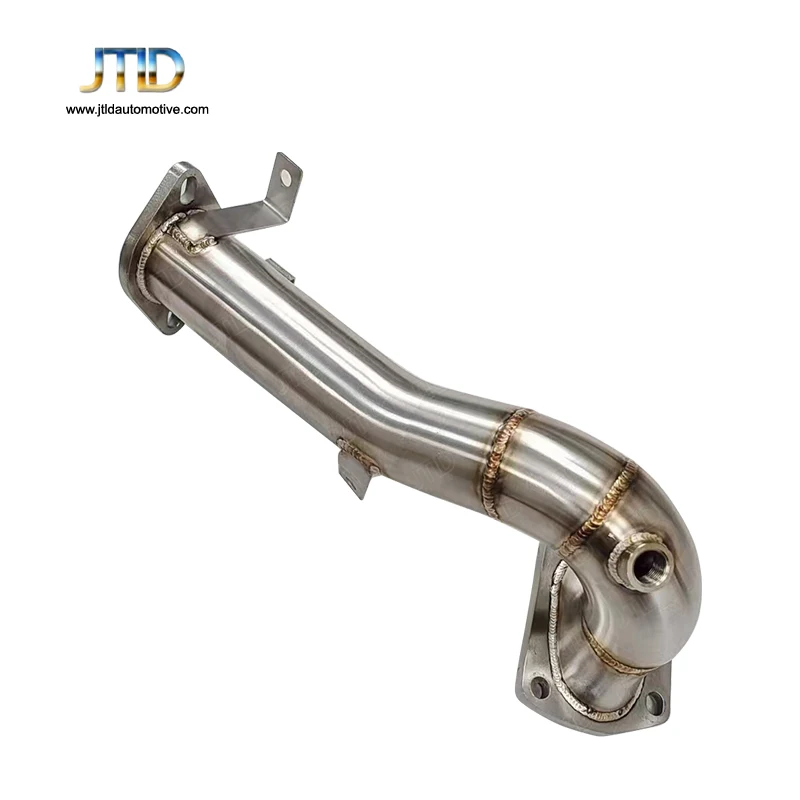 JTLD Performance Stainless Steel Straight Pipe Exhaust System for Fiat 500 1.4L Abarth Catless Downpipe