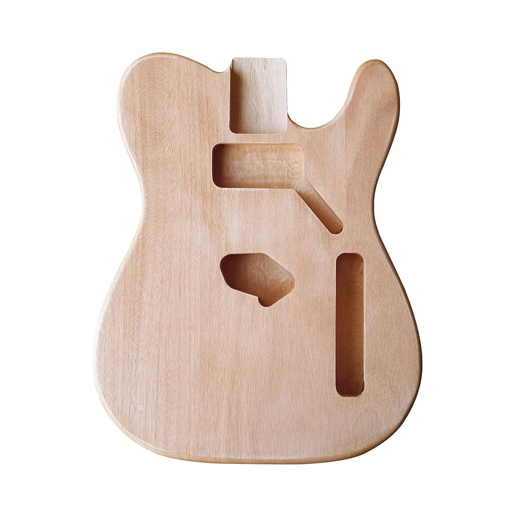 Unfinished electric guitar body for TL guitar mahogany/Poplar DIY polished guitar parts