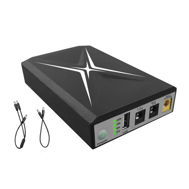 

10400Mah DC UPS Uninterrupted Supply Router 9V 12V 18W Battery Backup Mini UPS USB Wifi Router For CCTV Power Supply Durable