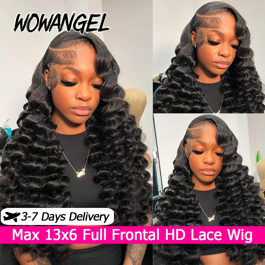 

34-дюймовые парики из натуральных волос 13x6 HD, кружевной фронтальный парик, бразильские волосы, свободные волны, вьющиеся человеческие волосы, полный кружевной фронтальный парик, предварительно сорванный