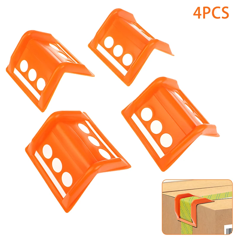 Flatbed Cargo Load Special: Wood Plate Sealing, 4 PCS Flatbed Edge Protectors in Plastic