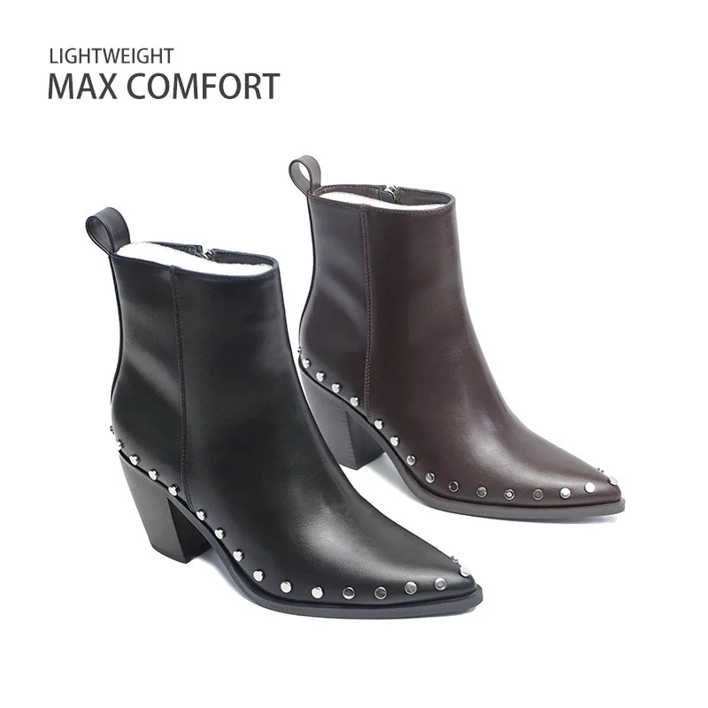 

Женские кожаные ботинки с острым носком, модные ботинки с боковой молнией, повседневные ботинки с низким вырезом, резиновые стельки из искусственной кожи с подкладкой, весна-лето oes